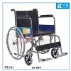 aj-604 hard seat folding steel wheelchair